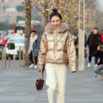 羽绒马甲小姐姐穿搭,温暖与风度并存